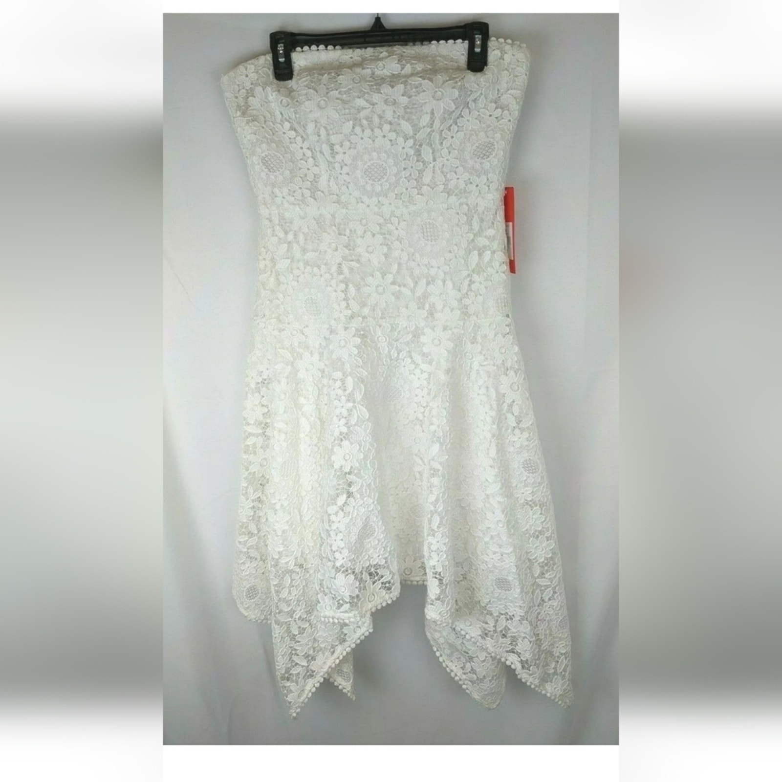 Monique Lhuillier Formal Dress, White Lace, Women's 10